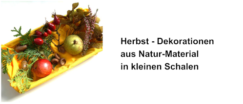 Dekorierte Schachtel mit Früchten und Zweigen 